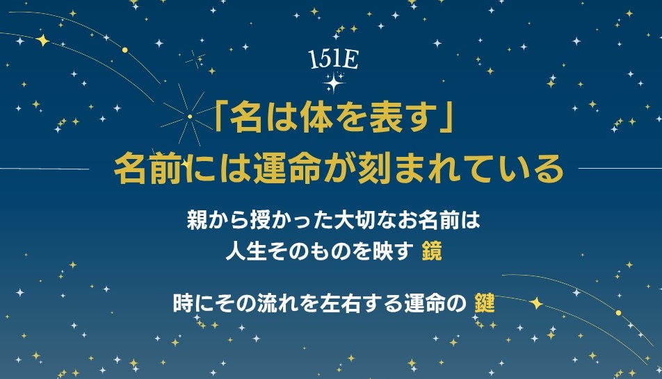 「名前を変えれば、人生も変わるということ」ここで証明します！の写真